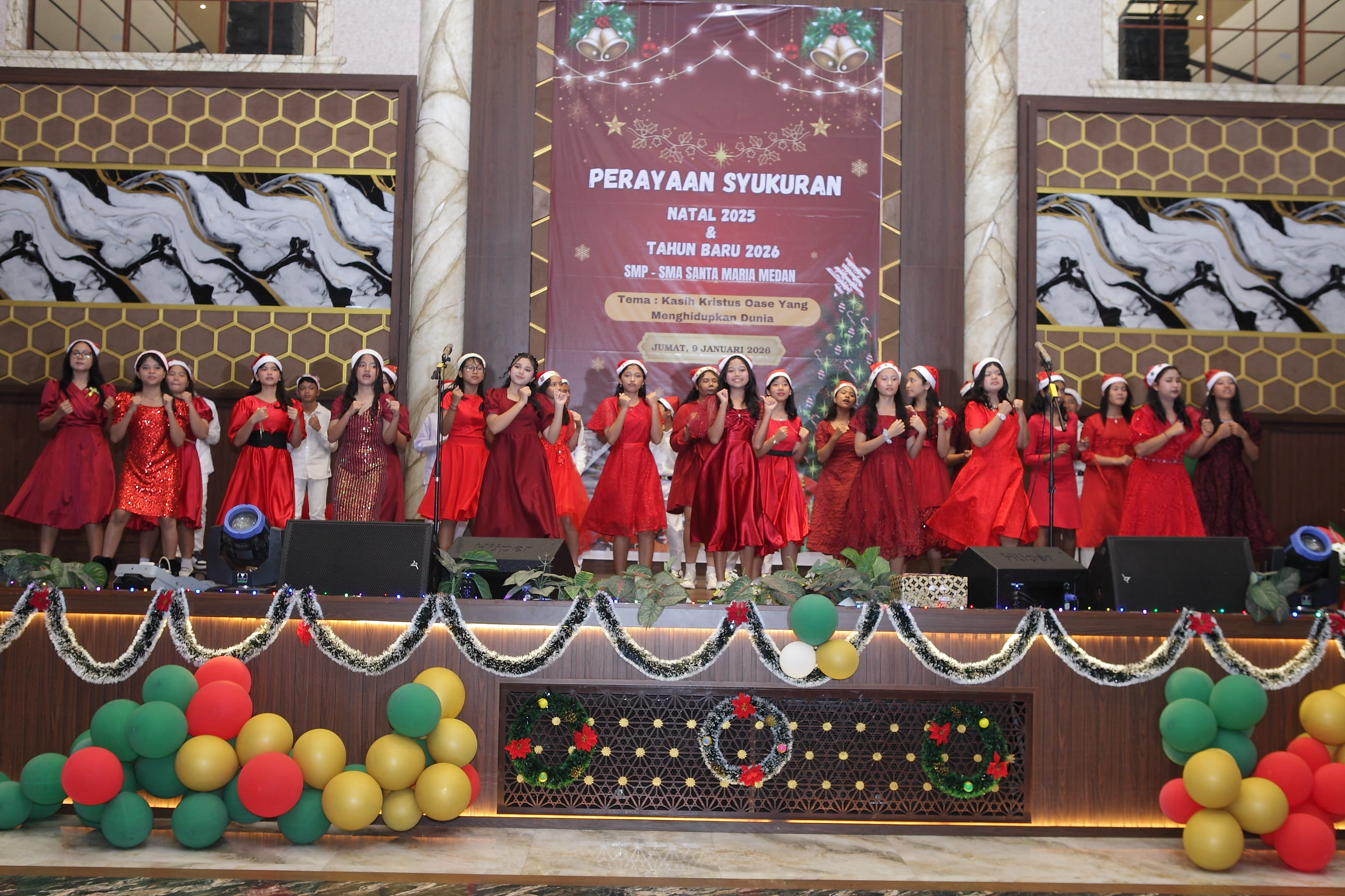 SMP Swasta Santa Maria Medan Gelar Syukuran Natal dan Tahun Baru 2026
